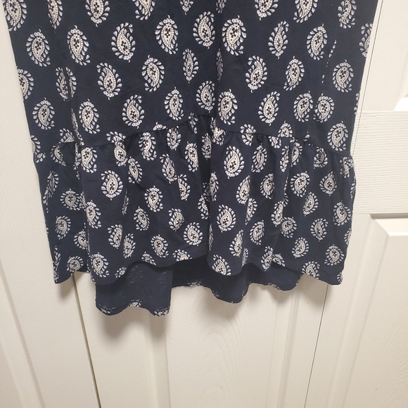 J. Jill Elliptical flounced paisley dress size XS - Picture 6 of 10